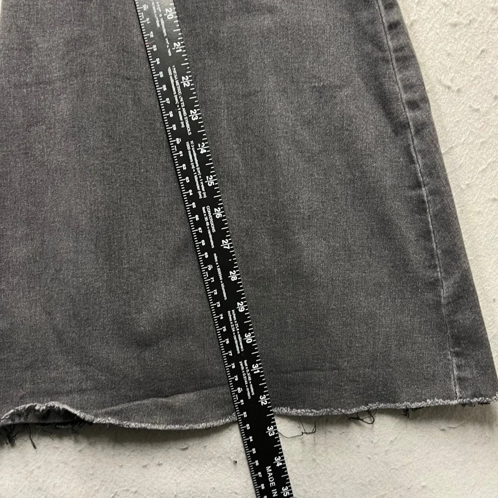 Free People Just Float On Flare Jeans Washed Black High Rise Bell Bottom W30